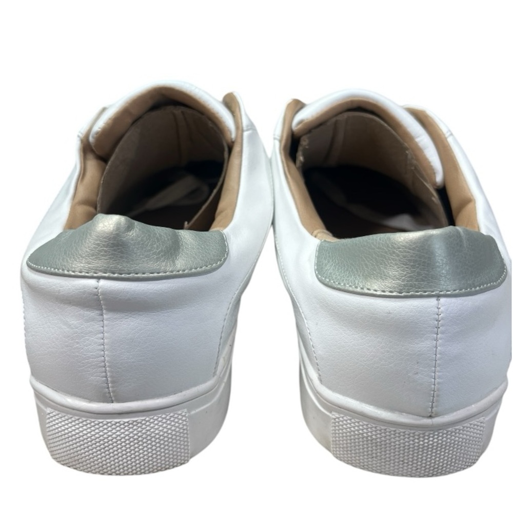 Loft  Lace Up Everyday White Leather Like Sneakers. - Picture 4 of 9